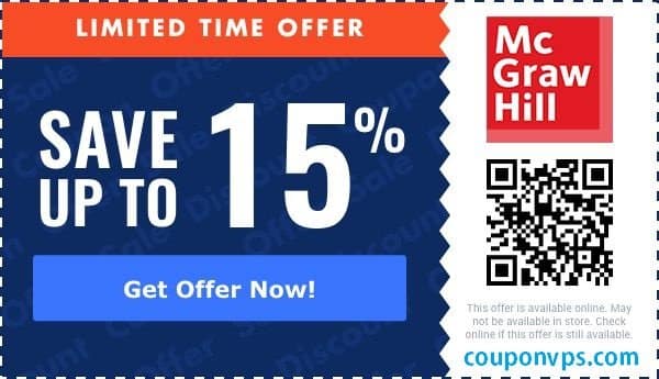 McGraw Hill Connect Promo Code 15% OFF