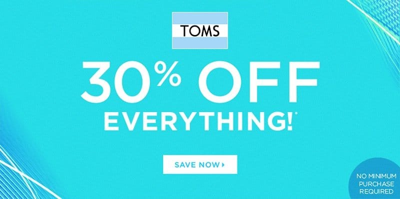 Toms coupons 35 Off