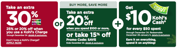 Kohls Charge Card Coupon Codes